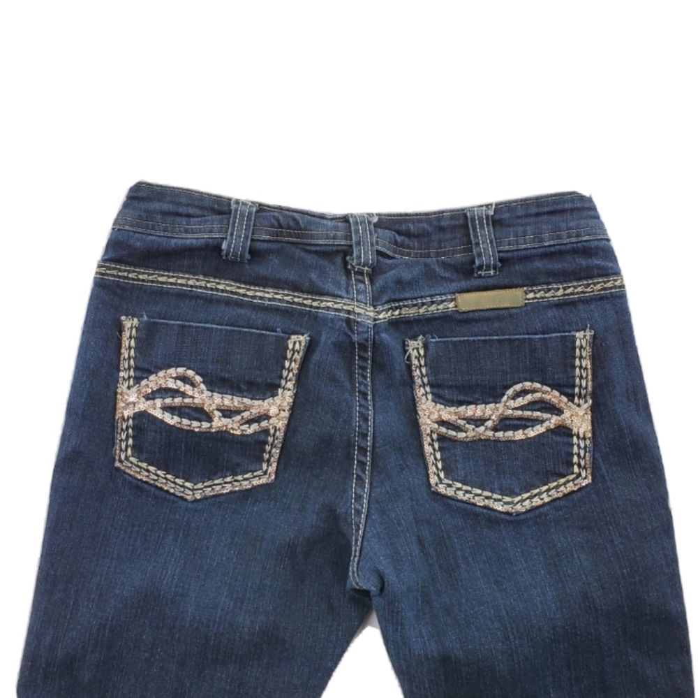 Cowgirl Tuff Co Straight Golden Jeans sequins